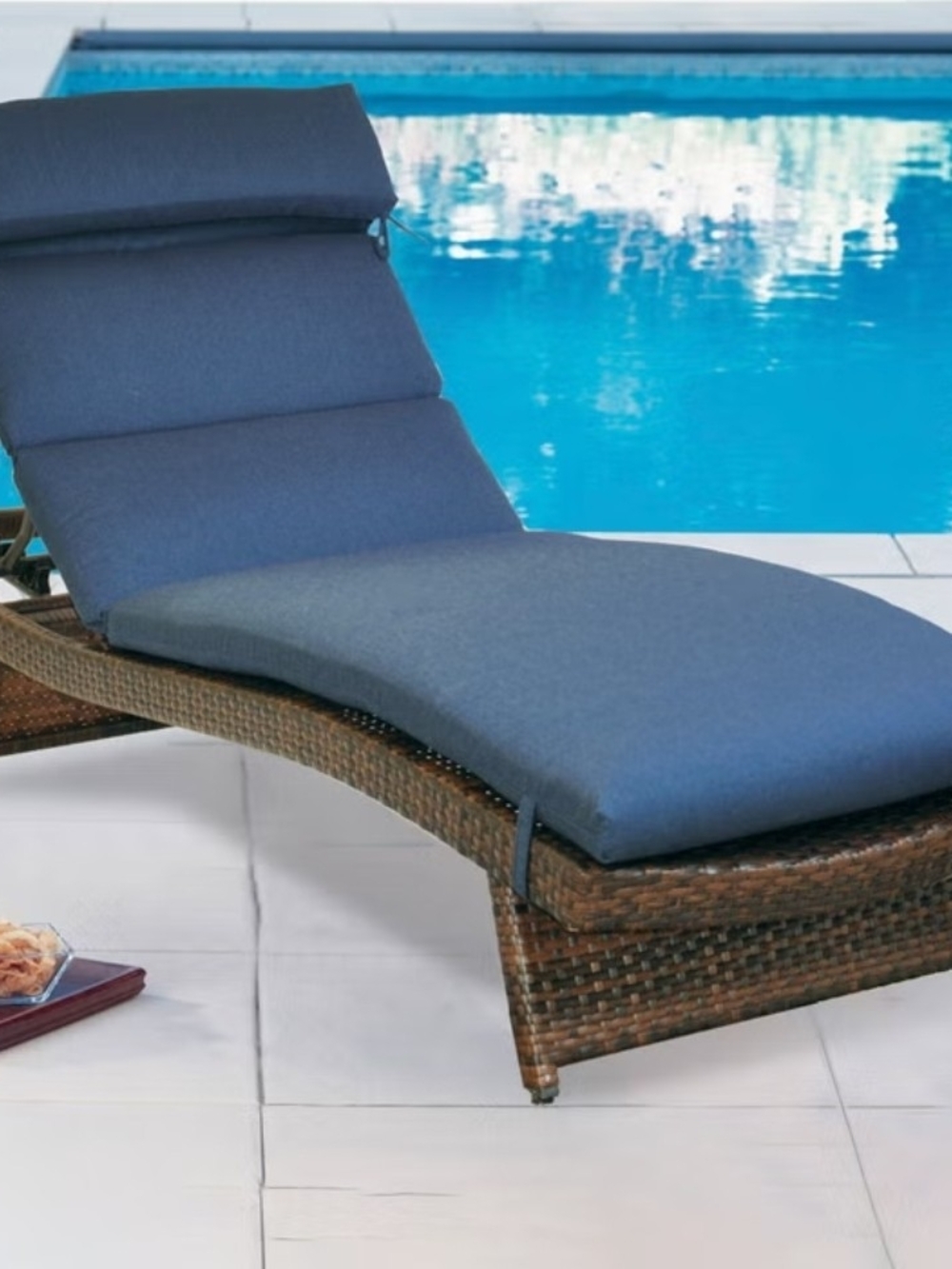 Sunbrella Peak Season Outdoor Chaise Cushion, 2-pack